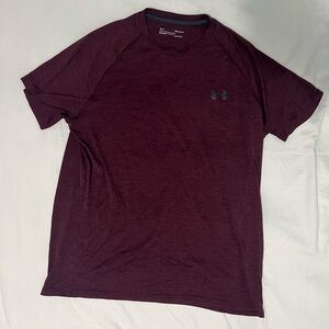 Under Armour Men's Burgundy Short Sleeve Tee